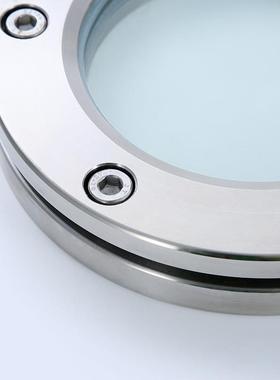 30416L材质不内锈3钢法兰视镜六角人孔玻璃观察镜89436焊/接法兰