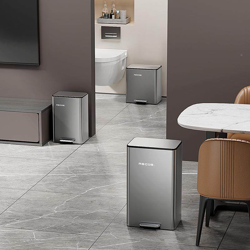 厨桶房垃圾客厅脚踩意开盖大容量垃圾桶家B6001-B6新款用轻奢高档