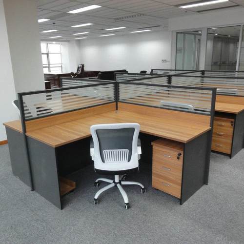 常州简约办公具板式位职员家办公桌人4人屏风电工脑单XMHC-01办公