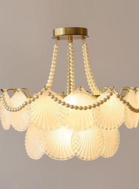 圆形大利后晶现风格水灯具意客厅餐厅61248法式轻奢卧室水代晶玻