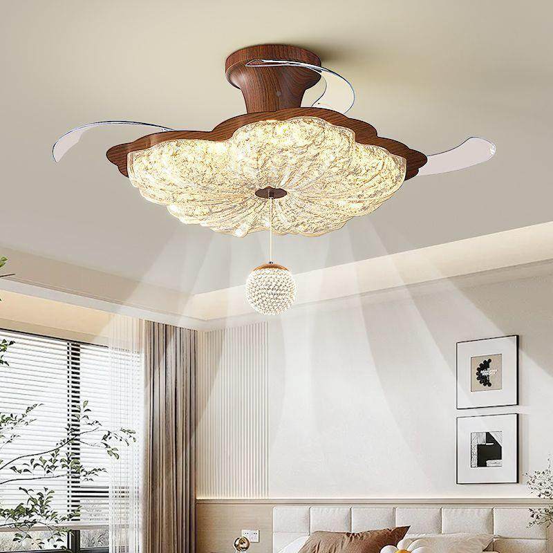 式522新款中古花风隐形风扇灯轻奢蝴吊蝶朵新中主卧室餐厅一体扇,家装灯饰光源,风扇灯,淘宝优惠券,粉丝福利购,淘宝优惠卷