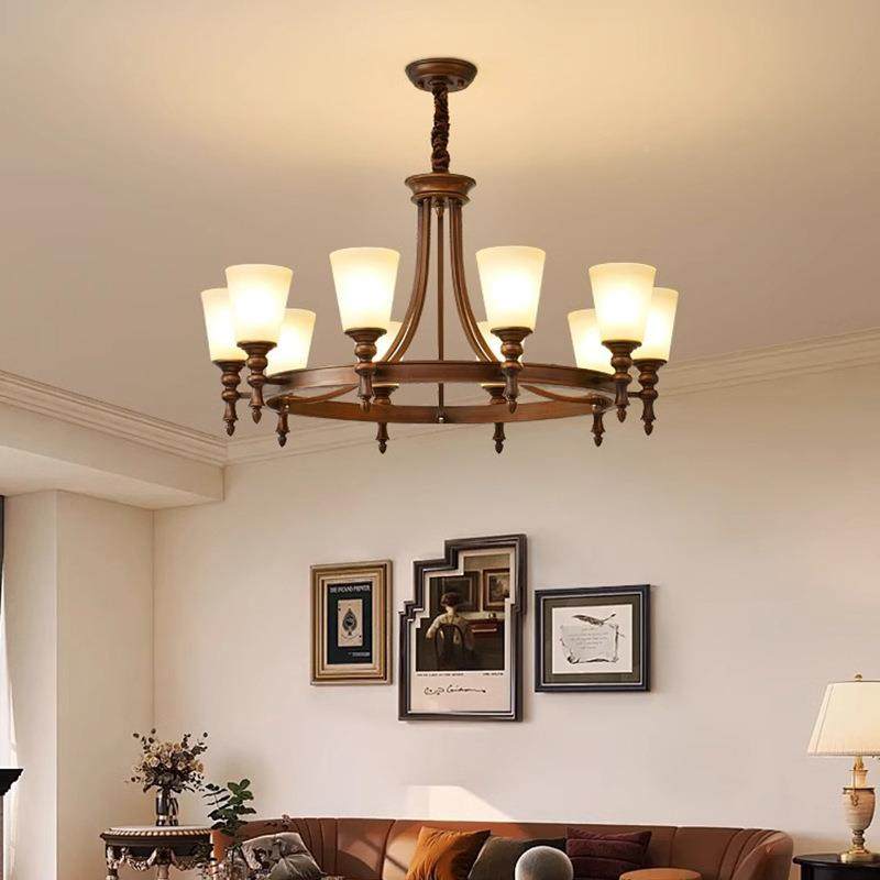 美式复古灯客厅主灯卧室吊餐厅书房乡村风护仿眼玻璃灯具古欧式吊,家装灯饰光源,智能吊灯,淘宝优惠券,粉丝福利购,淘宝优惠卷