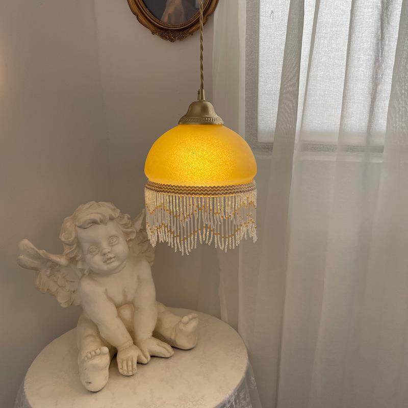 法式古头吊灯个床性艺术全43240铜流苏玻璃餐厅吧台卧复室飘阳窗,家装灯饰光源,智能吊灯,淘宝优惠券,粉丝福利购,淘宝优惠卷