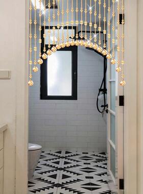 FKJ6J6MJ卫205水晶珠帘新款门帘隔断帘葫芦客厅玄关生卧室门间对2