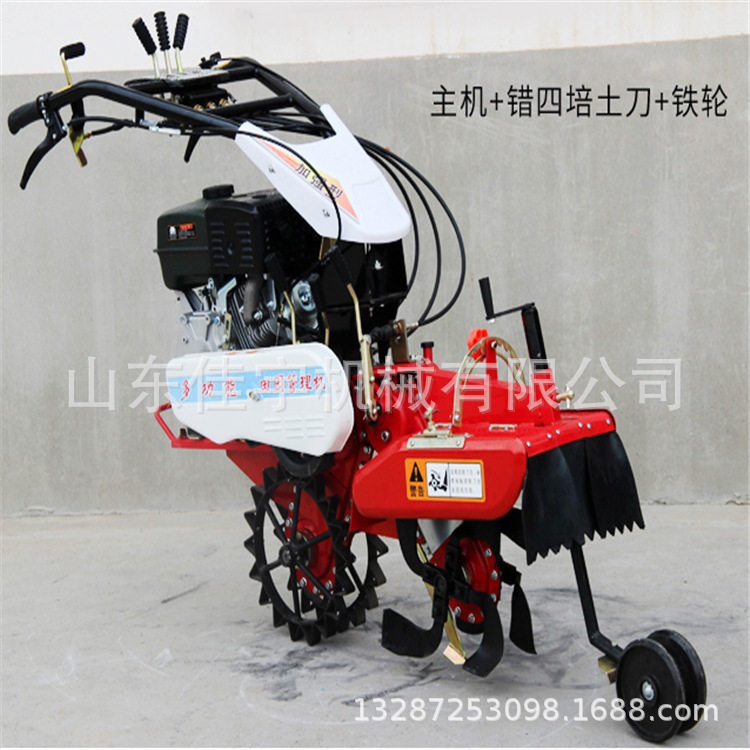 188汽油田园管理机开沟培土