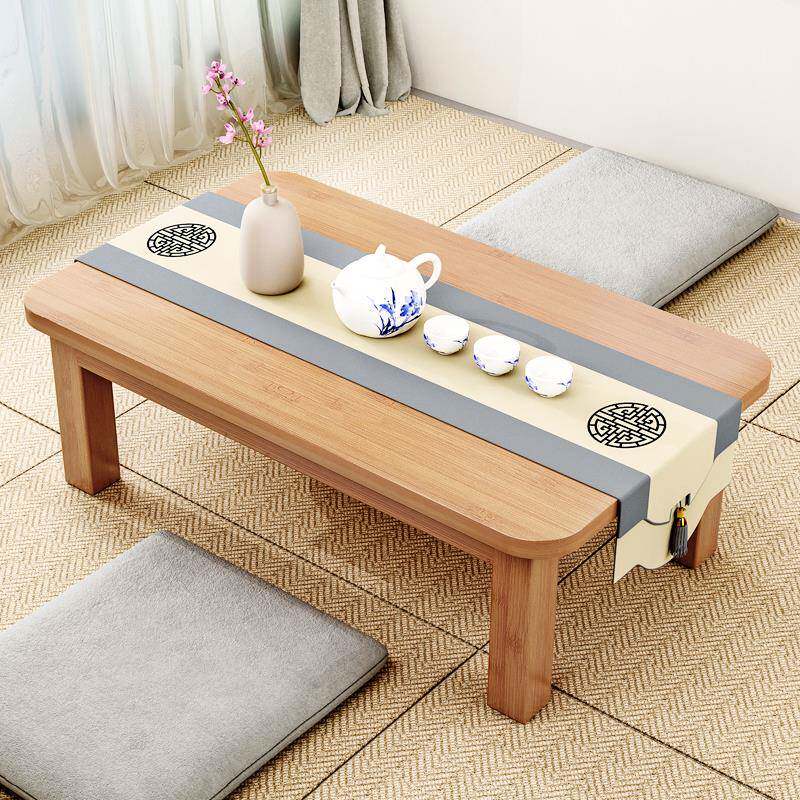 ft茶楠竹607080炕桌学家用实木榻榻米小几炕上吃饭桌窗飘桌习书桌