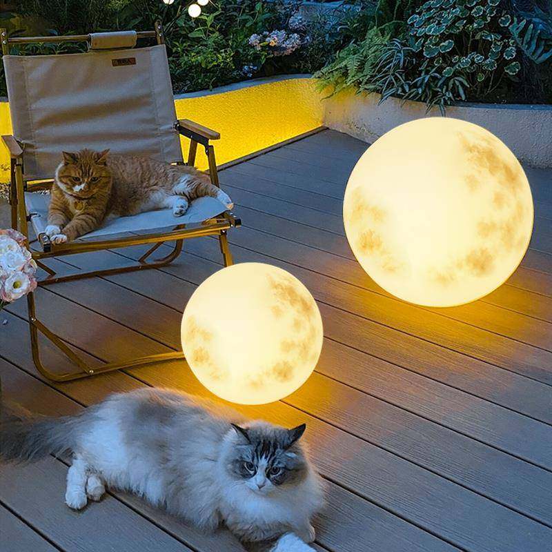 月球灯户外网红打卡露营太落灯阳能草地坪灯防水月灯造月球景灯亮