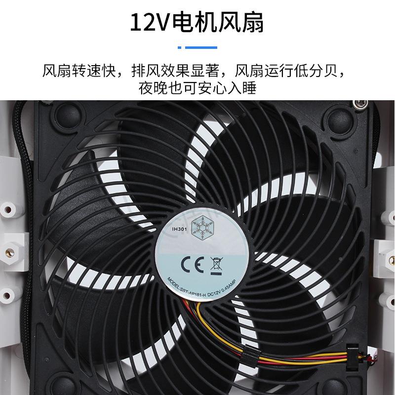 房改风装口配件12V可关闭排风家用油烟车机侧装散01热通口大风力