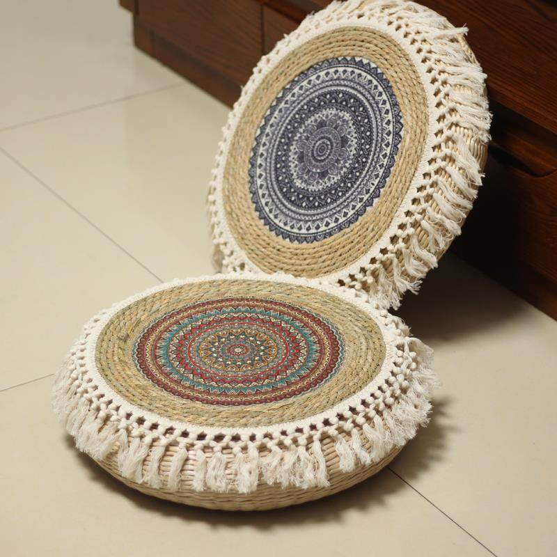 草编榻榻米蒲团坐蒲团63垫草禅修垫拜佛地垫跪用垫墩家冥想地上打,居家布艺,美臀垫/保健坐垫,淘宝优惠券,粉丝福利购,淘宝优惠卷