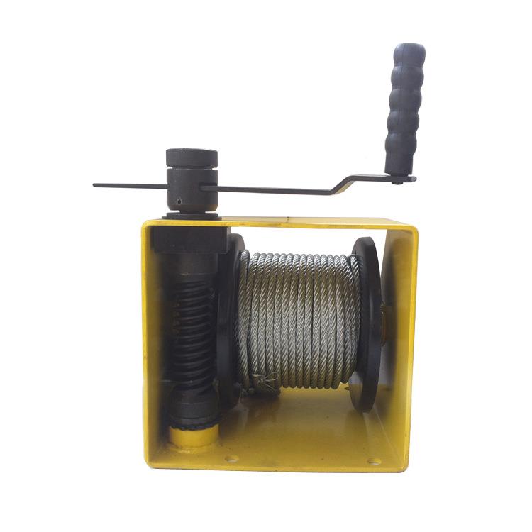 型hw0vs1ZPQ00重涡轮蜗杆自锁手摇绞盘v绞车卷扬机现货