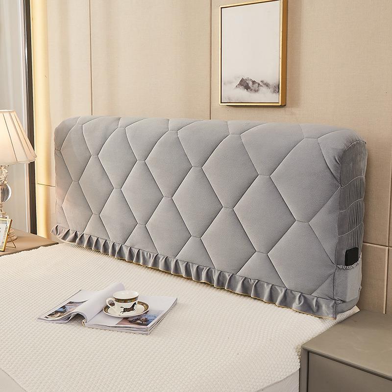 （骅）2清025新款RDQ可洗水晶分绒床头罩+拆8公厚立体靠背芯二件