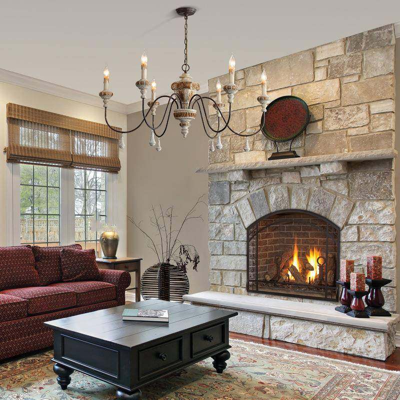 古创式意美村法式实木复古做旧吊灯客58754厅餐厅卧室别墅乡酒店,家装灯饰光源,智能吊灯,淘宝优惠券,粉丝福利购,淘宝优惠卷