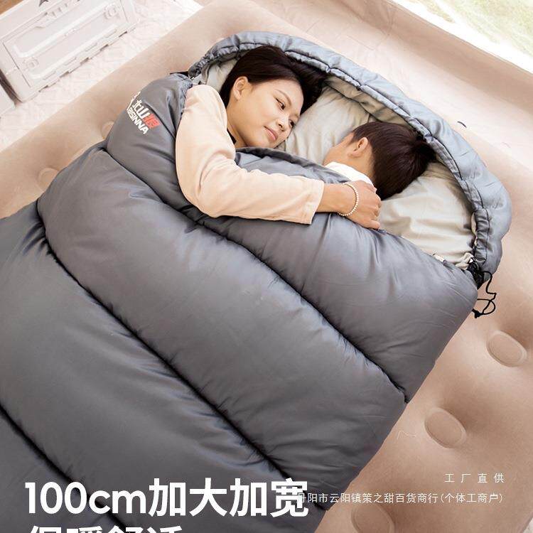 睡袋成人用户外营露四季F96SH58J通款便携加厚午休被两用子双人车