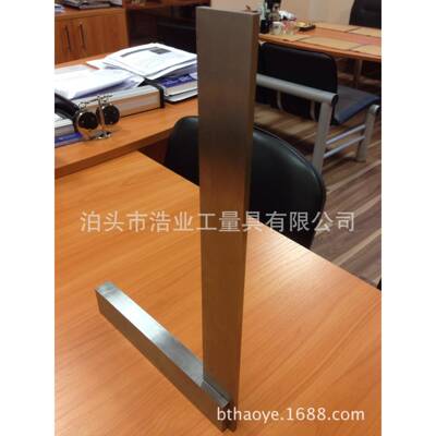 带刻宽座角尺刻线角度尺1600x009TKX80度角尺宽不锈钢座检验角尺