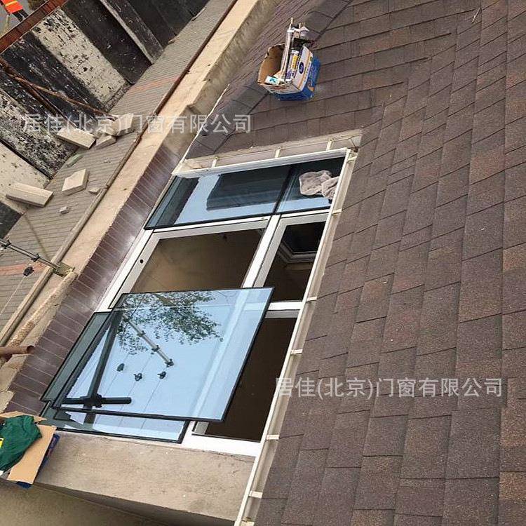 通州程实例别桥墅铝璃合工金阳UFJ光房露台断铝门窗封阳台玻房