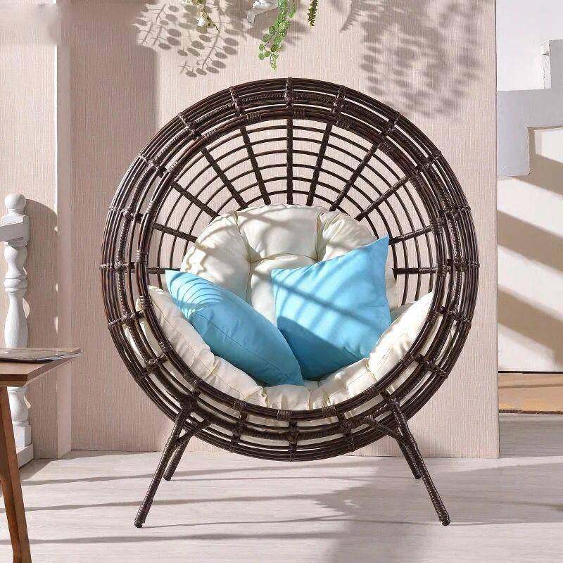 户外人躺沙发圆形沙发创意手工编藤鸟巢沙发院阳庭台休Y91闲懒椅,商业/办公家具,商用藤编家具,淘宝优惠券,粉丝福利购,淘宝优惠卷