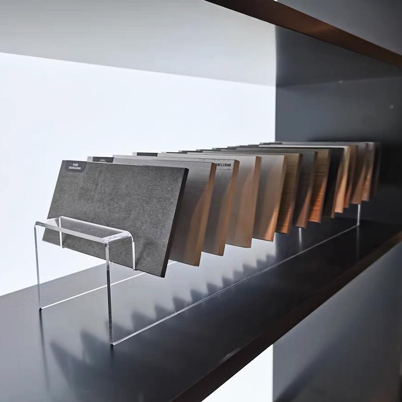 ?亚克力瓷927砖展示铝架扣石材色板小展架橱柜门板板木地板大样理