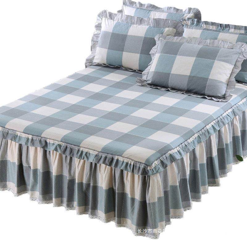 全棉四床裙床单件纯罩棉1.8mjly-413床保护垫套花边床围裙罩件套,床上用品,床裙,淘宝优惠券,粉丝福利购,淘宝优惠卷