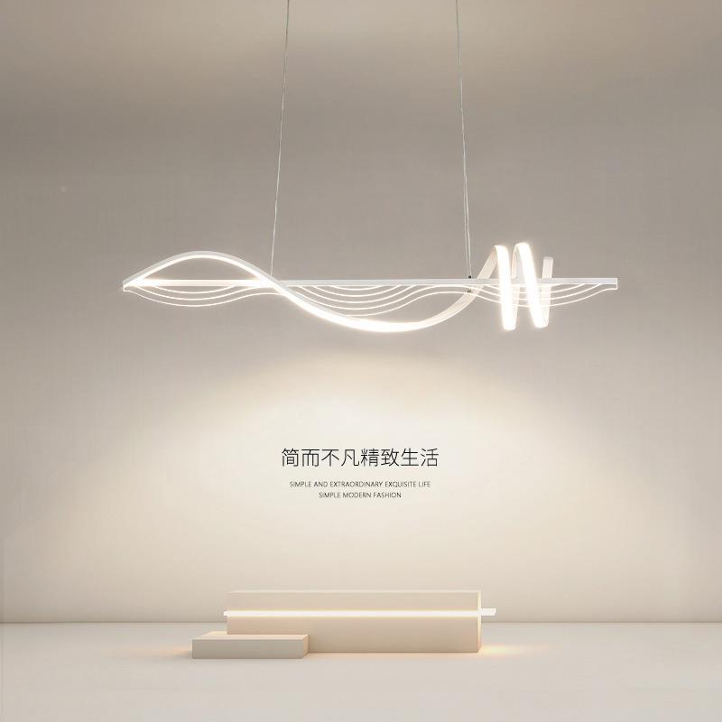 简约餐现L代轻奢厅吊创灯意智能餐桌饭厅吧台灯广东中山E686D灯