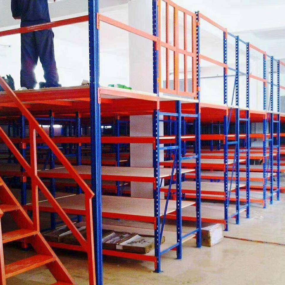 组恒力达阁楼式货架阁钢642平台楼电商仓储货架搁板多层合,商业/办公家具,仓储货架,淘宝优惠券,粉丝福利购,淘宝优惠卷