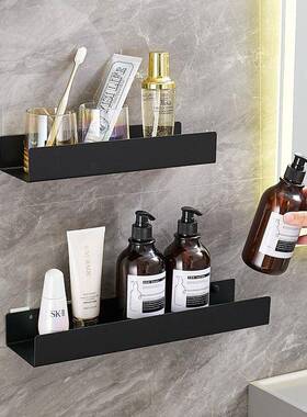 间卫生黑色置物架不锈钢壁挂厕所放西东架架子73807挂墙浴室置物