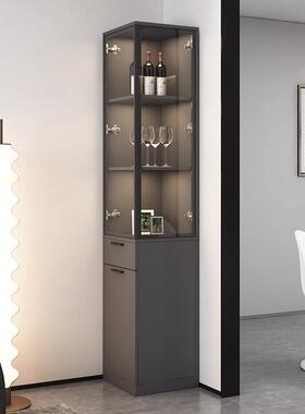 轻奢酒柜转展柜拐三角柜墙角柜客17186厅多角功能靠角墙玻璃示柜