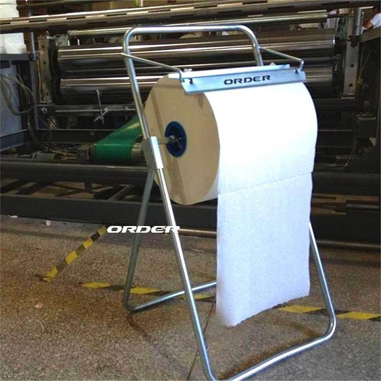 ODER擦RKN拭纸架TROKE卷装纸支架业擦拭R纸落地工移动式擦拭纸架