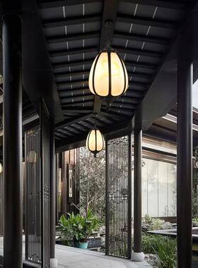 中式户吊外南瓜灯走凉廊仿阳光房古庭院连廊亭XNW防水过道室外花