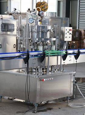 全自动液体拉罐灌装饮料灌装机机易拉62807易罐八宝粥酸含碳气灌