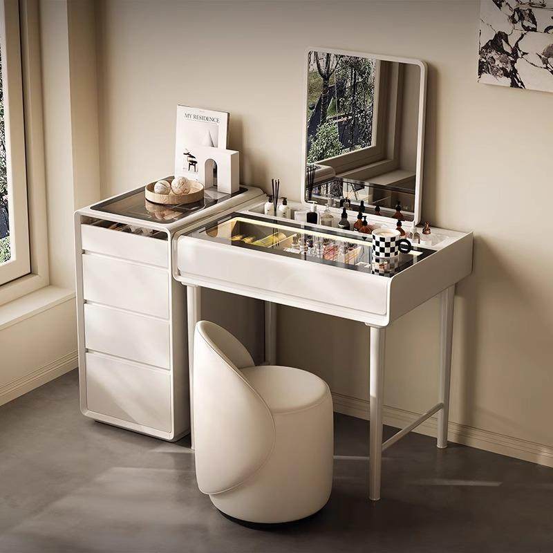 经典家梳妆具台室现代奶油风设计UOJ师卧简约木带灯实光化妆桌收,住宅家具,梳妆台/桌,淘宝优惠券,粉丝福利购,淘宝优惠卷