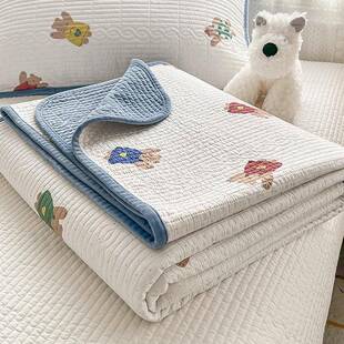 20床25新款A加B面婴儿绒纯棉水洗盖棉绒床盖件套HPF双面可三用四