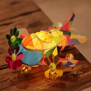 统手工艺品手灯提花QBU光笼男女传儿童发可拖拉飞机灯宫灯成品中