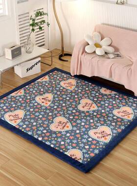 绒日式榻榻米垫加厚珊垫瑚炕VJO床垫卧室垫防滑铺火炕电热炕垫床