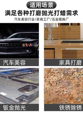 自化气动浮动打磨机机械动手臂磨砂纸ZMB机干磨头方形机头器人抛