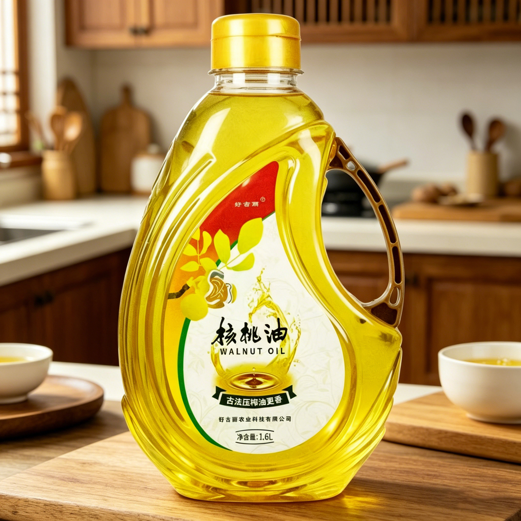 【大美丽专享】新疆古法物理压榨核桃油1.6L/桶