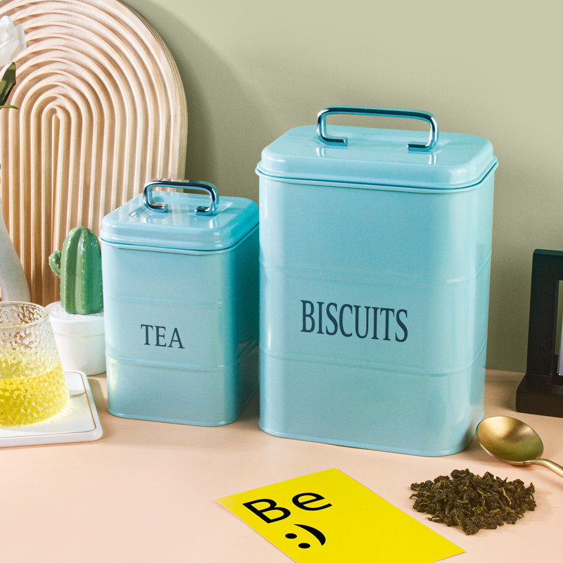 茶叶密封罐咖啡罐奶粉罐家用五谷杂粮储物罐方形罐子咖啡粉密封罐