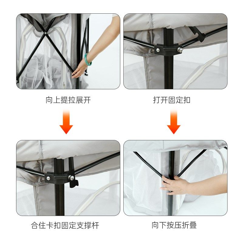 免安装秒折叠儿童围栏防护栏婴儿爬行学步宝宝室内家用游戏围栏