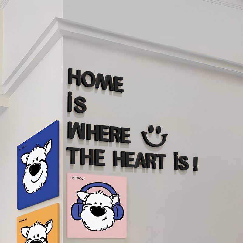 创意英文字母转角墙面拐角装饰阳角客厅墙上遮丑亚克力3d立体墙贴,家居饰品,软装墙贴,淘宝优惠券,粉丝福利购,淘宝优惠卷