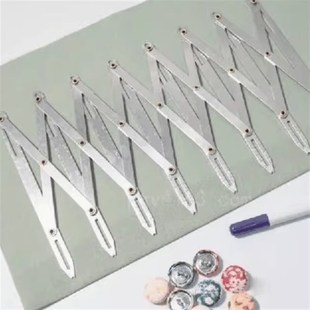 缝纫配件等距尺等分尺扣子定位尺可伸缩尺窗帘纽扣定位器