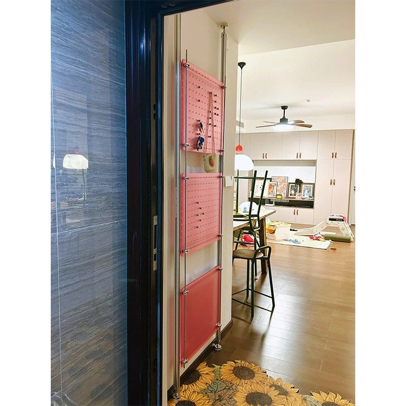 顶天洞洞板置物架墙面收纳架家用客厅卧室墙上架创意铝型材装饰架,收纳整理,收纳洞洞板,淘宝优惠券,粉丝福利购,淘宝优惠卷