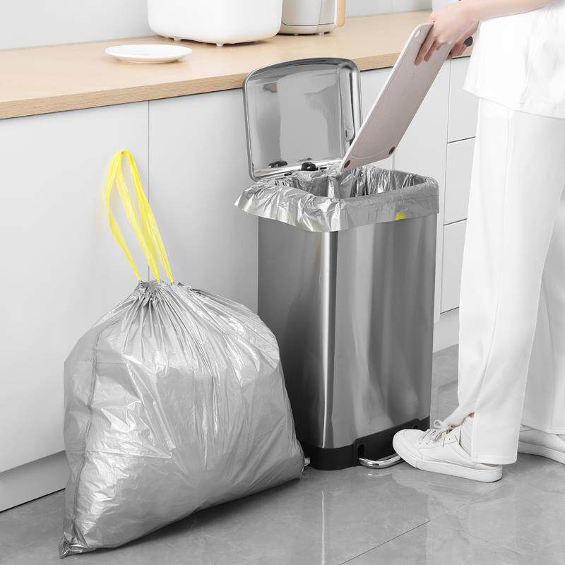 加厚号收口垃圾袋家用手提式05x60tb-001dx80大特超厚抽绳20L1512