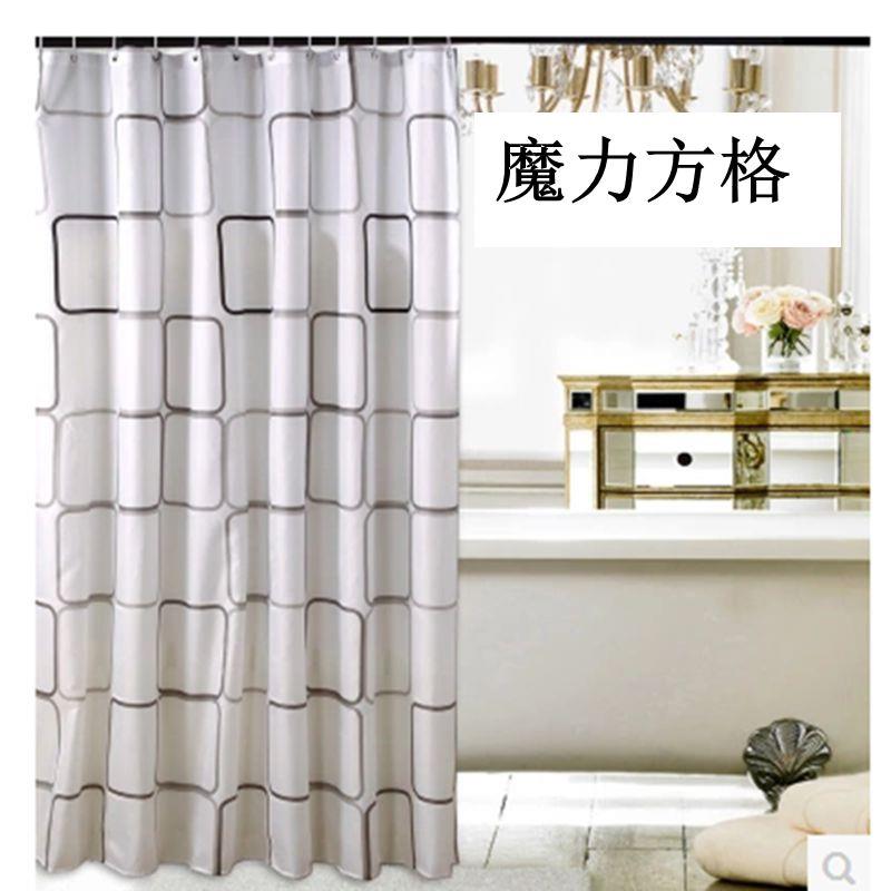 浴帘防水加厚防霉浴光室帘帘浴室布遮150 21 180*201A-2200 2窗20