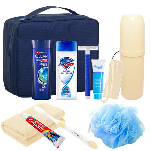 男士女旅行便携装航空洗漱包户外多功能洗漱用品小样套装酒店用品