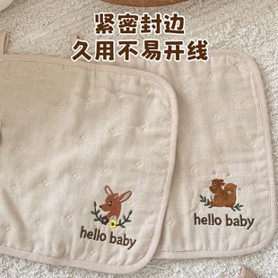 婴儿小方巾新生儿纯棉纱布口水巾宝宝超软毛巾洗脸巾儿童手帕拍嗝