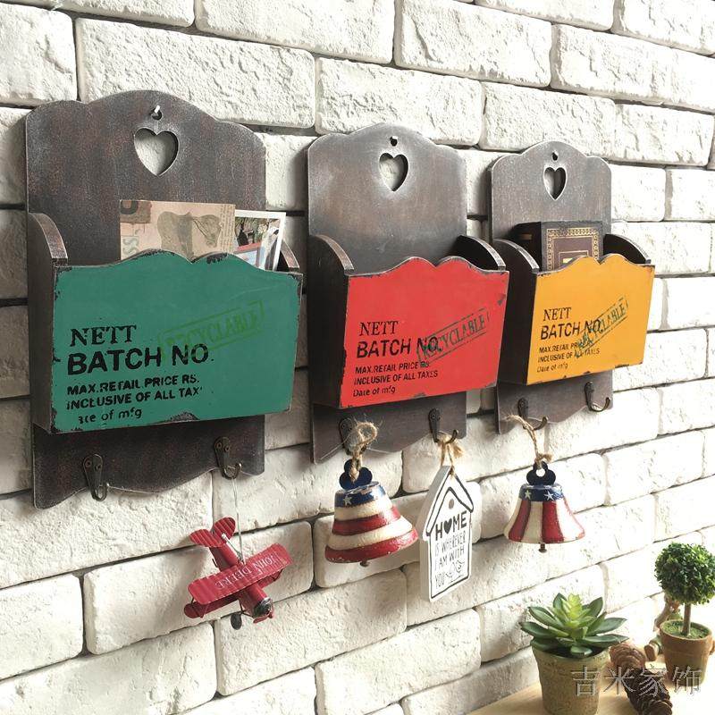 美式乡村欧式复古怀旧咖啡馆酒吧服装店玄关墙面装饰收纳壁挂壁饰,家居饰品,壁饰,淘宝优惠券,粉丝福利购,淘宝优惠卷