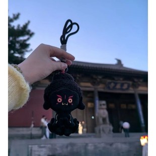 山西大同大兴善寺大黑天神佛不动明王毛绒挂件公仔玩偶文创礼物