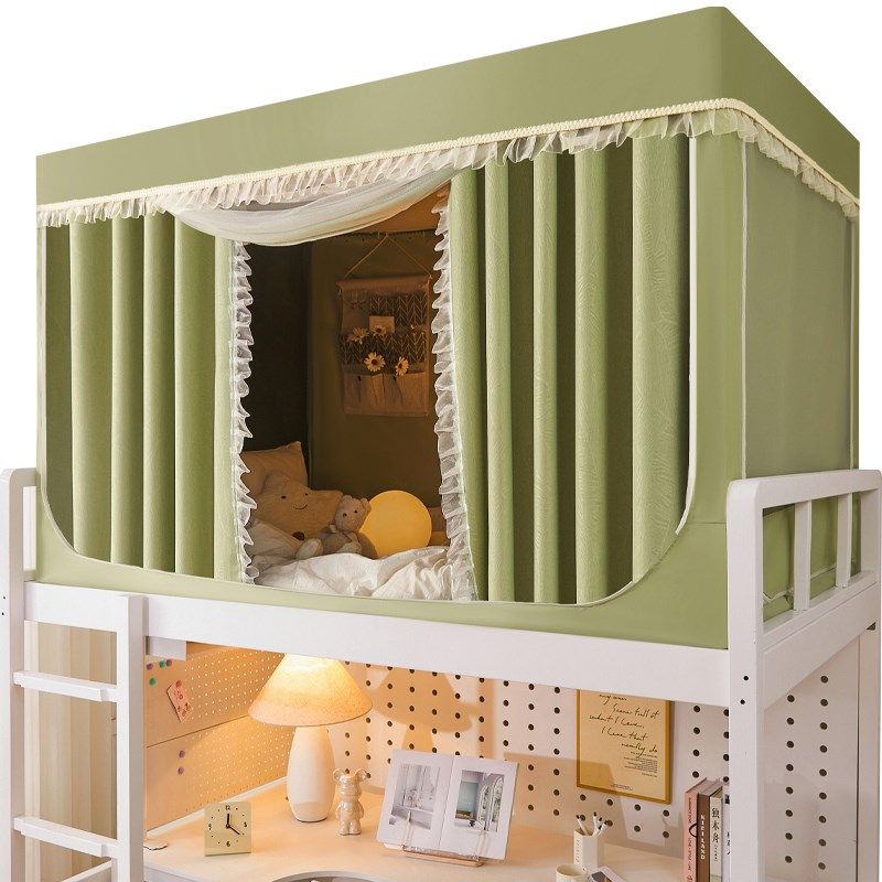 强遮光布窗帘寝室纹帐专用上铺大学生宿舍全包封闭蚊帐床帘一体式,床上用品,蚊帐,淘宝优惠券,粉丝福利购,淘宝优惠卷