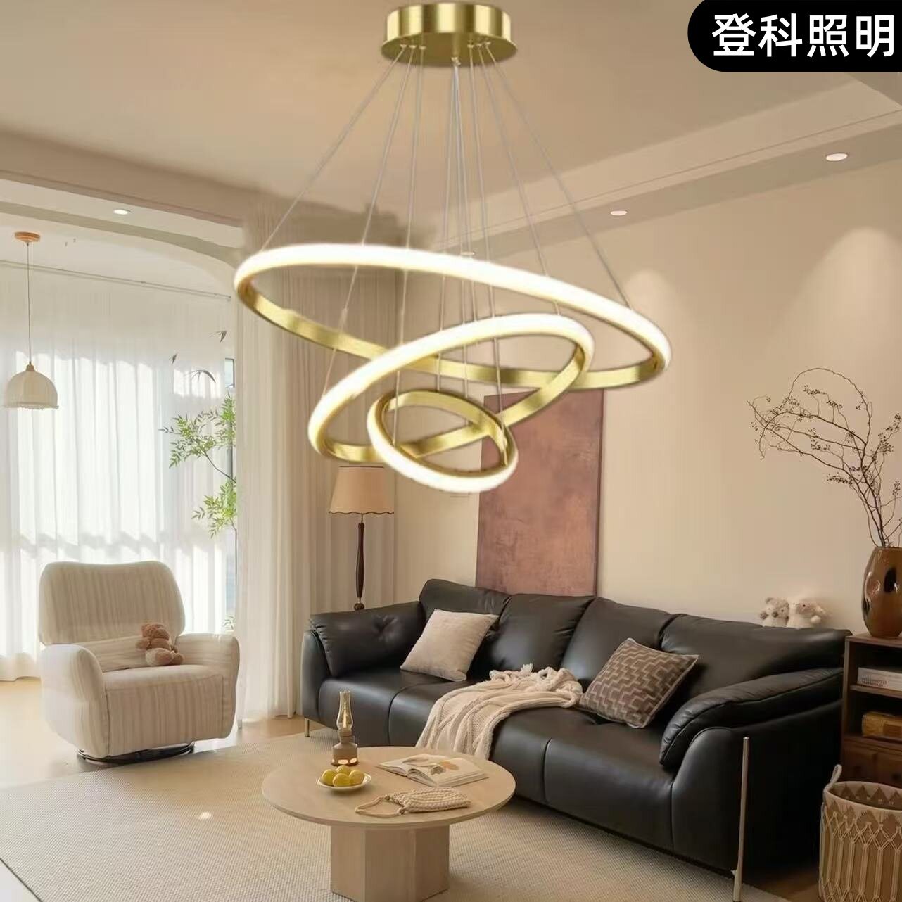 餐厅吊灯饭厅简约厨房灯卧室灯吧台灯门厅装饰灯中古风飞碟吊灯