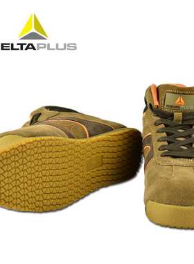 代尔塔301343 防静电防砸防穿刺防水安全鞋 建筑翻毛皮劳保鞋