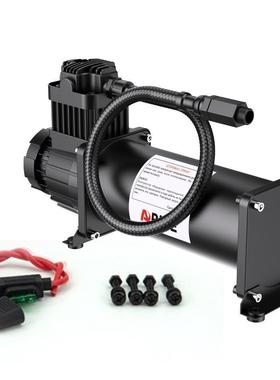 厂家热销 200psi不锈钢电机空压机12V444C车载充气泵汽车改装气泵